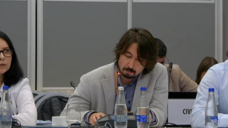 M. Beheşti Aydoğan, AGİT İnsani Boyut Toplantısı’nda konuştu.